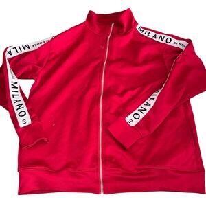 Milano Di Rogue Zip Up Red Track Suit Jacket XL